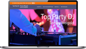 Top Party DJ Tommy Weigold - Referenzen Webseite Top Party DJ Rottweil
