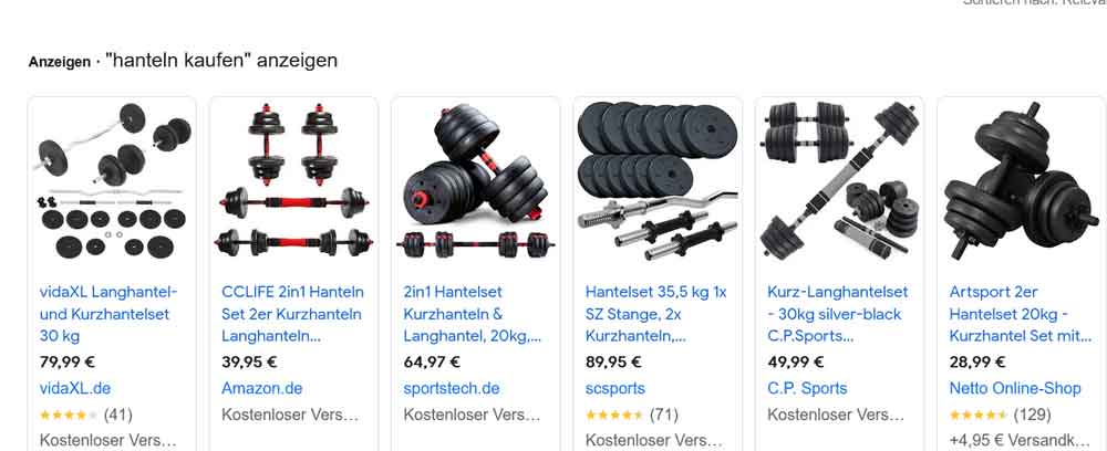 Google Shopping - Ihre Produkte finden Sie hier